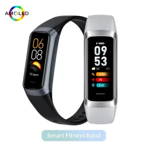 AMOLED Smartwatch مراقبة درجة حرارة الجسم اللياقة البدنية ساعة رياضية 3ATM مقاوم للماء الرجال ساعة ذكية الفرقة للنساء IOS أندرويد 2025