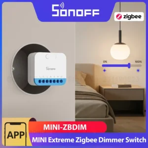 SONOFF MINI-ZBDIM Extreme Zigbee Smart Dimmer Switch توافق الإضاءة الواسعة في الوقت الحقيقي مراقبة الطاقة حماية من الحرارة الزائدة