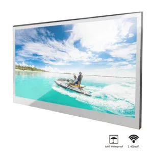 سوريا 22 بوصة مرآة سحرية ذكية تلفزيون مقاوم للماء للحمام فندق DTV موالف واي فاي بلوتوث المدمج في التطبيقات مخزن ATSC DVB-T T2