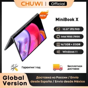 تابلت CHUWI MiniBook X 2 في 1 Intel N150/N100 10.51 بوصة FHD IPS شاشة 16 جيجابايت / 12 جيجابايت رام LPDDR5 512 جيجا SSD ويندوز 11 نوت بوك