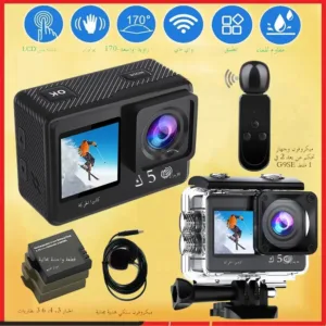 كاميرا أكشن G9SE بدقة 5K وسرعة 30/60 إطارًا في الثانية، 50 ميجابكسل، شاشة لمس 2.0 بوصة، تثبيت إلكتروني للصورة، مسجل فيديو رقمي، كاميرا ويب، تسجيل مسبق، واي فاي، مقاومة للماء حتى 30 متر، تكبير 5 أضعاف، كاميرا رياضية
