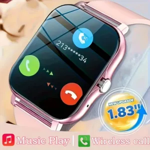 1.83 ''الرياضة ساعة ذكية اللياقة البدنية ساعة مراقبة الصحة مقاوم للماء Smartwatch مكالمة لاسلكية الساعات للرجال النساء IOS أندرويد 2025