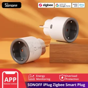 1-4 قطعة SONOFF S60ZB الاتحاد الأوروبي iPlug زيجبي المكونات الذكية مراقبة الطاقة مقبس لاسلكي الموقت مفتاح ذكي العمل مع جوجل المنزل اليكسا