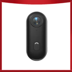 كاميرا رياضية صغيرة بدقة 4K وسرعة 30 إطارًا في الثانية مع واي فاي وزاوية 120 درجة ° عدسة واسعة الزاوية مع بطارية مدمجة وحبل مغناطيسي ومشبك خلفي وحافظة مقاومة للماء