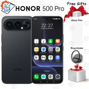 هاتف HONOR 500 Pro 5G الأصلي بشاشة 6.55 بوصة بمعدل تحديث 120 هرتز، نظام MagicOS 10، معالج Snapdragon 8 Elite، كاميرا 200 ميجابكسل، بطارية 8000 مللي أمبير في الساعة